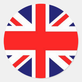 Union Jack Runder Aufkleber