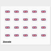 Union Jack Runder Aufkleber (Blatt)