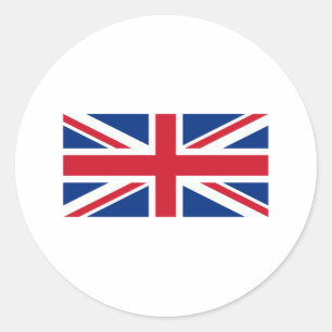 Union Jack Runder Aufkleber