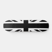 Union Jack ~ Schwarz und Weiß Skateboard (Horizontal)