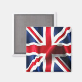 Union Jack Silky Magnet (Vorderseite/Rückseite)