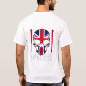 Union Jack Skull Graphic Design T - Shirt (Rückseite)