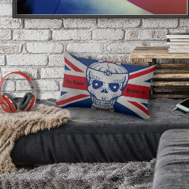 Union Jack Skull Throw Kissen