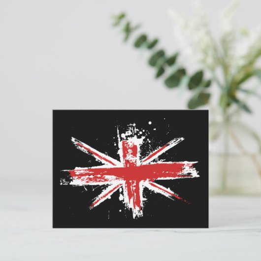 Union Jack Spritzer Postcard Postkarte (Stehend Vorderseite)