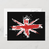 Union Jack Spritzer Postcard Postkarte (Vorne/Hinten)