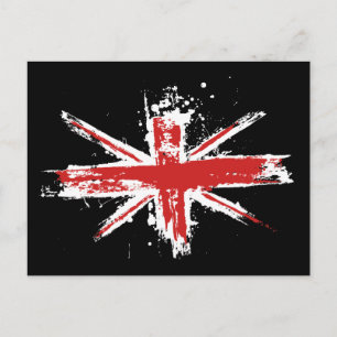 Union Jack Spritzer Postcard Postkarte