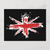 Union Jack Spritzer Postcard Postkarte (Vorderseite)