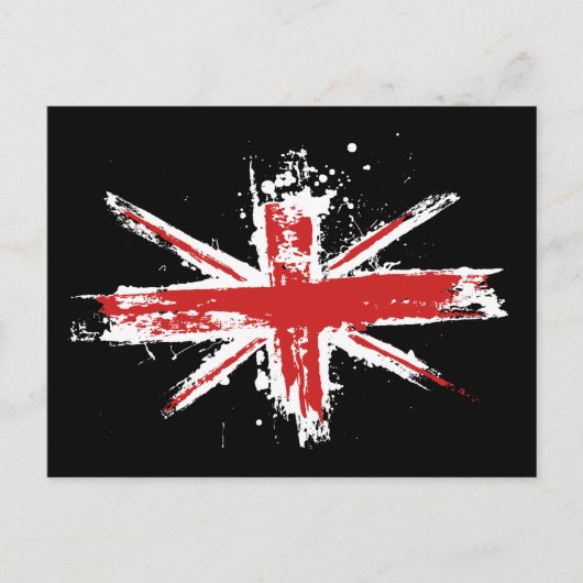 Union Jack Spritzer Postcard Postkarte (Vorderseite)