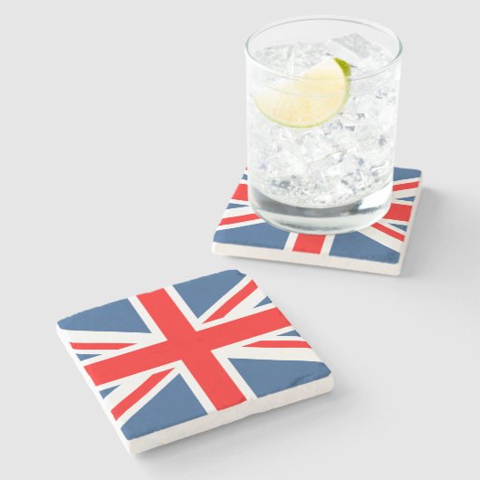 Union Jack Steinuntersetzer (Seitenansicht)