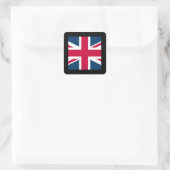 Union Jack Sticker Platz mit schwarzem Rand (Tasche)