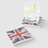 Union jack stone coaster steinuntersetzer (Seitenansicht)