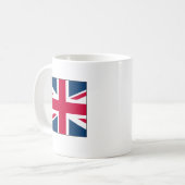 Union Jack Tasse Kleines Quadrat Design (Vorderseite Links)
