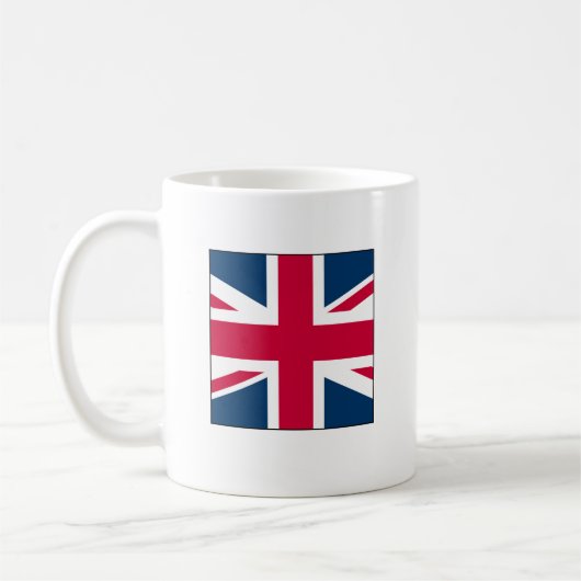 Union Jack Tasse Kleines Quadrat Design (Links)
