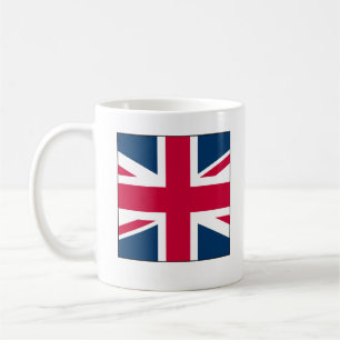 Union Jack Tasse mit großem quadratischen Design 