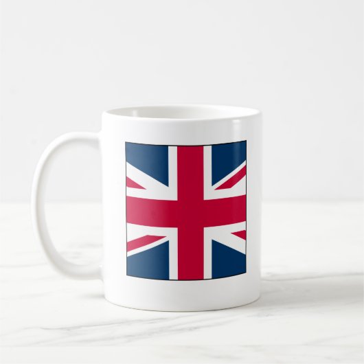 Union Jack Tasse mit großem quadratischen Design (Links)