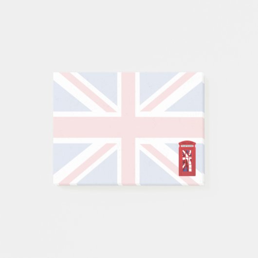 Union Jack, Telefonzelle Post-it Klebezettel (Vorderseite)