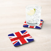 Union Jack the British Flag London Getränkeuntersetzer (Rechte Seite)