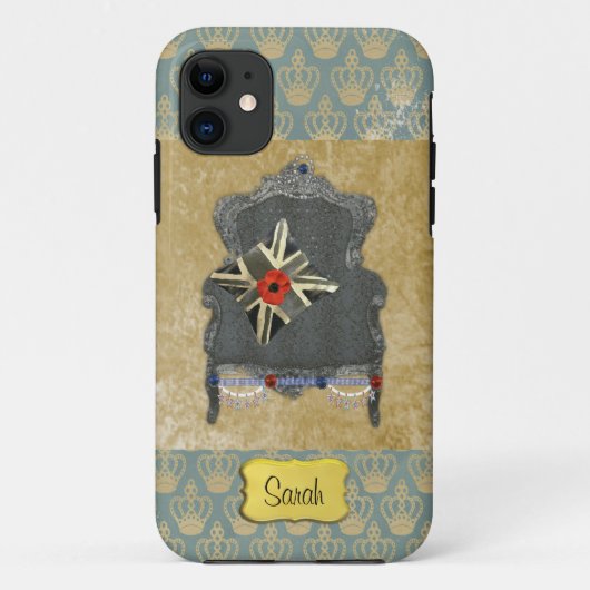 Union Jack Theme Personalisierte iPhone-Fälle Case-Mate iPhone Hülle (Rückseite)