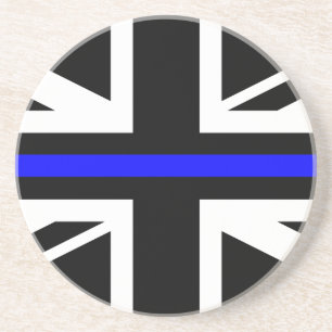 Union Jack Thin Blue Line Untersetzer