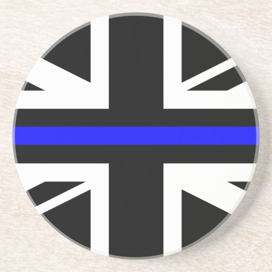 Union Jack Thin Blue Line Untersetzer (Vorne)