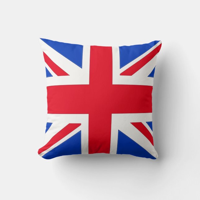 Union Jack Throw Pillow Kissen (Vorderseite)
