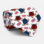 Union Jack Turtle Krawatte (Gerollt)