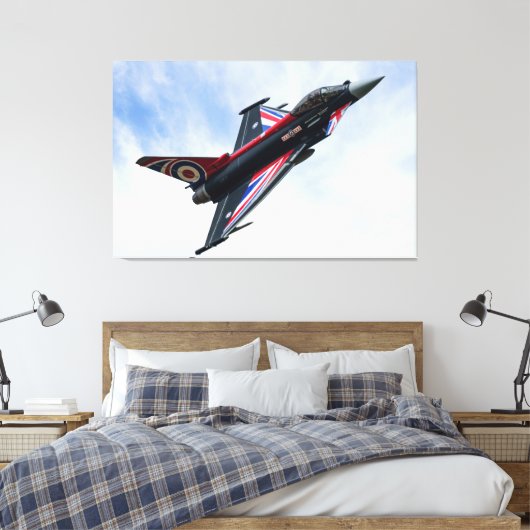 Union Jack Typhoon Leinwanddruck (Insitu (Schlafzimmer))