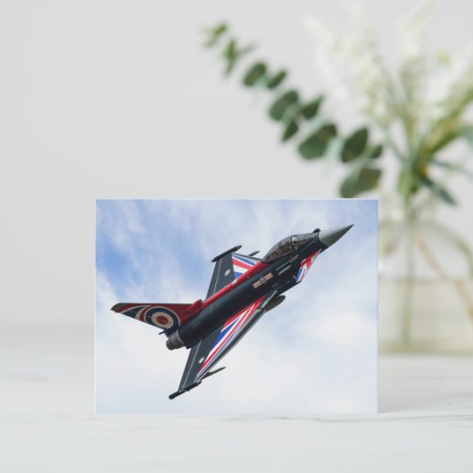 Union Jack Typhoon Postkarte (Stehend Vorderseite)