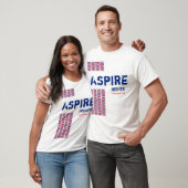 Union Jack UK ASPIRE HIGHER Christliche Schrift T-Shirt (Unisex)