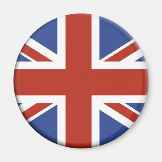 Union Jack UK Flag Circle Designs. Magnet (Vorne)