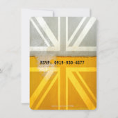 Union Jack UK Flag Cold Fresh Beer Birthday Party Einladung (Rückseite)