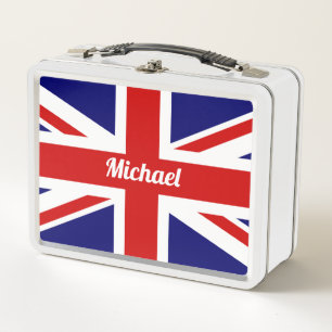 Union Jack - UK Flag - Personalisiert Metall Brotdose