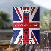 Union Jack UK Flag Unisex Birthday Party Einladung