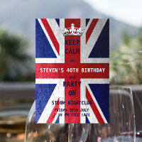 Union Jack UK Flag Unisex Birthday Party