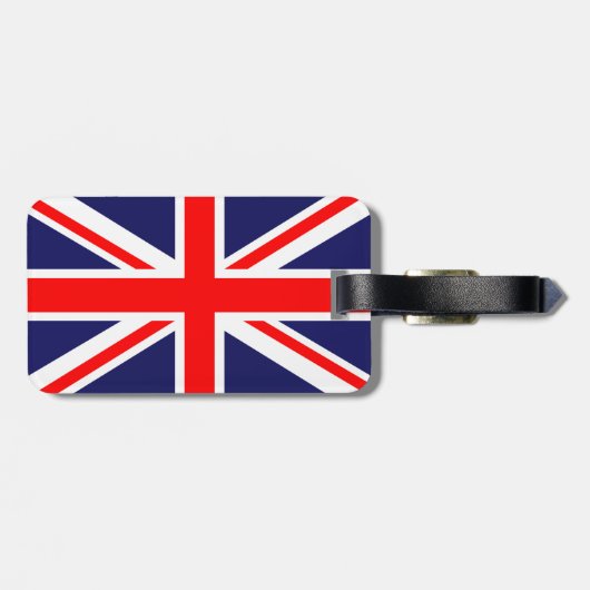 Union Jack - UK-Flagge Gepäckanhänger (Rückseite horizontal)
