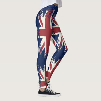 Union Jack (UK-Flagge), Grunge-Stil Leggings