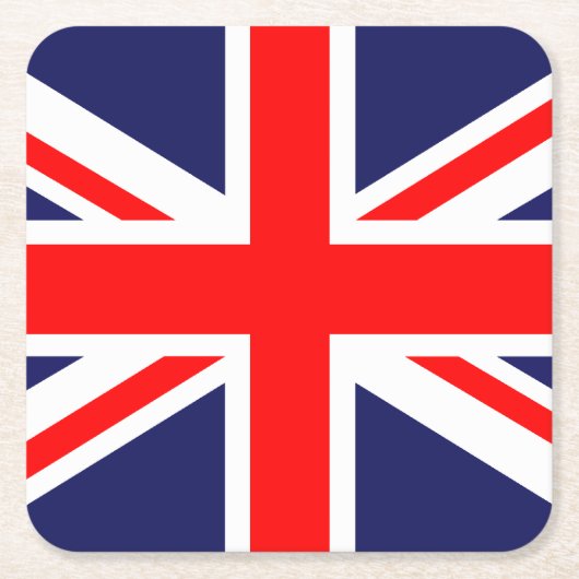 Union Jack - UK-Flagge Rechteckiger Pappuntersetzer (Vorderseite)