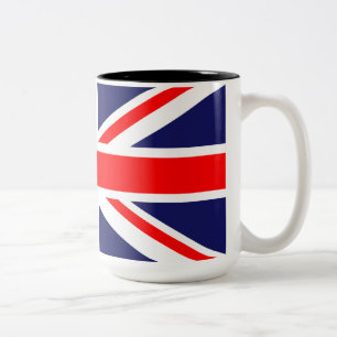 Union Jack - UK-Flagge Zweifarbige Tasse