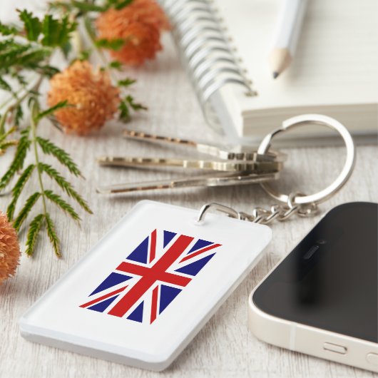 Union Jack UK-Flaggen-Schlüsselanhänger Schlüsselanhänger (Vorderseite rechts)