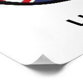Union Jack UK Shades, benutzerdefinierte Text- und Poster (Ecke)