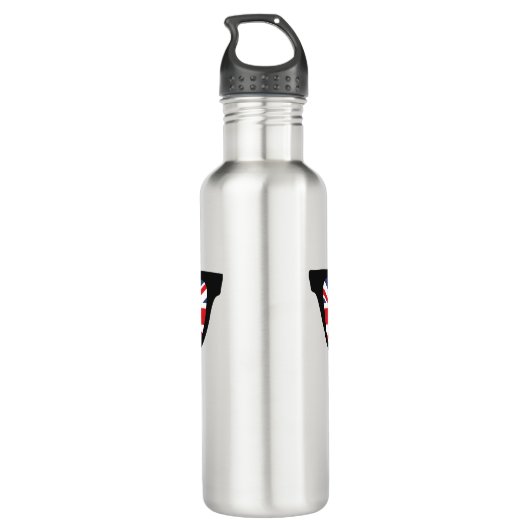 Union Jack UK Shades Zollflaschen Edelstahlflasche (Rückseite)