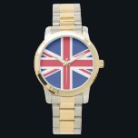 Union Jack United Kingdom British Flag Großbritann Armbanduhr<br><div class="desc">Union Jack United British Flag Great Britain English Icon Vereinigtes Königreich</div>