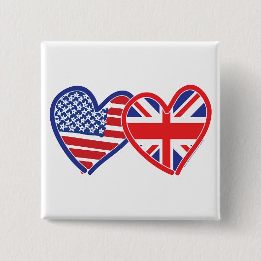 Union Jack/USA Button (Vorderseite)