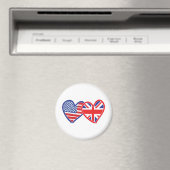 Union Jack/USA Magnet (In Situ (Geschirrspüler))