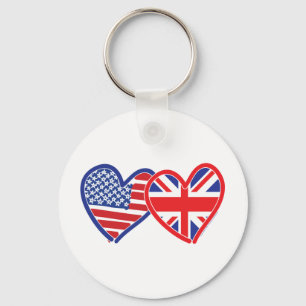 Union Jack/USA Schlüsselanhänger