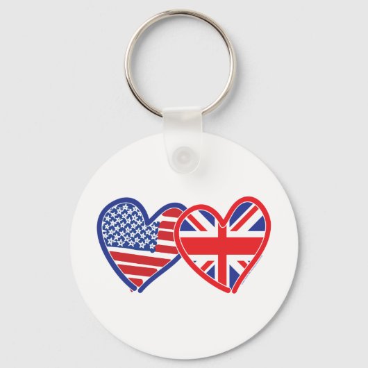 Union Jack/USA Schlüsselanhänger (Vorderseite)