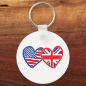 Union Jack/USA Schlüsselanhänger (Vorderseite)