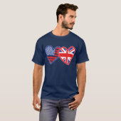 Union Jack/USA T-Shirt (Vorne ganz)