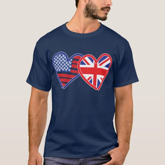 Union Jack/USA T-Shirt (Vorderseite)