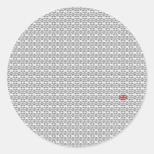Union Jack - Vereinigtes Königreich Runder Aufkleber